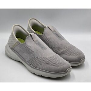 Skechers Men's Gray Slip Ins Go Walk 6 Easy On Walking Sneakers Shoes Size 9.5